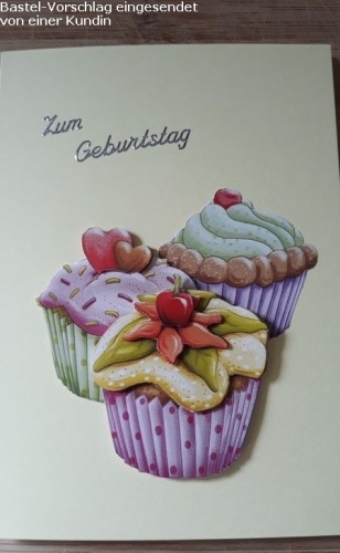 3D-Bogen Kchlein / Cupcake / Muffin von LeSuh (777.461)