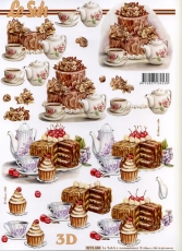 3D-Bogen Kaffee und Kuchen von Nouvelle (8215606)