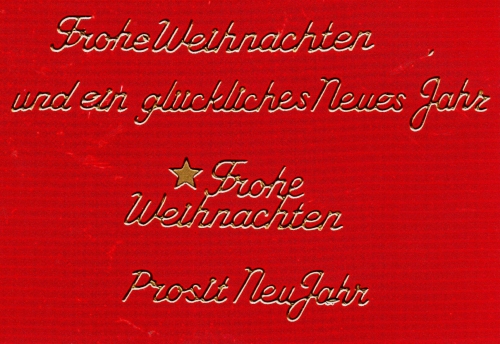 Sticker - Weihnachtliche Schriften - gold - 454