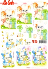 3D-Bogen Hase & Elefant von LeSuh (777.536)