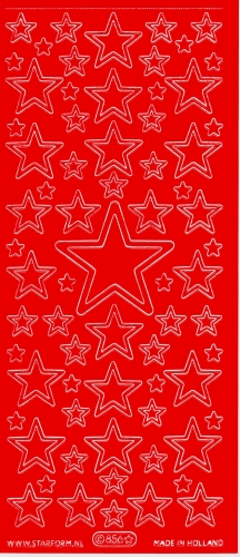 Sticker - Sterne 1 - rot - 856