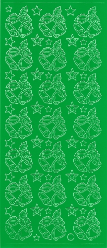 Sticker - Glocken 1 - dunkelgrn - 855