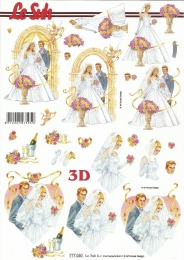 3D-Bogen Brautpaar / Hochzeit von LeSuh (777.030)