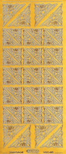 Sticker - Ecke mit Stern - gold - 962