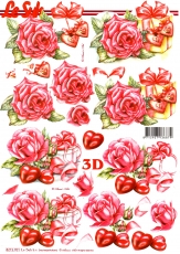 3D-Bogen Rosen & Herzen von Nouvelle (8215701)