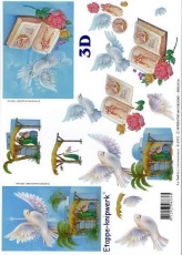 3D-Bogen Krippe & Tauben von LeSuh (416992)