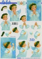 3D-Bogen Engel mit Kranz von LeSuh (4169920)