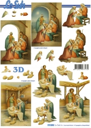 3D-Bogen Jesuskind in der Krippe von LeSuh (777.093)