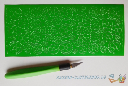 Sticker - Blumen - hellgrn - 1114