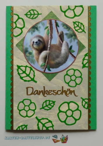Sticker - Blumen - hellgrn - 1114