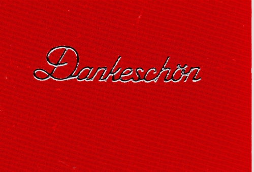 Sticker - Dankeschn - silber - 408