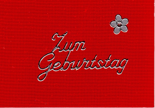 Sticker - Zum Geburtstag 1 - silber - 401