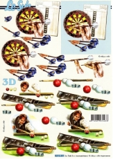 3D-Bogen Dart & Billard von Nouvelle (8215301)