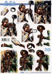 3D-Bogen Musiker von LeSuh (777.052)