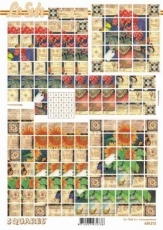 3D-Bogen Squares Blumen von LeSuh (630.212)