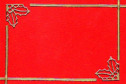 Sticker - Rand und Ecken Weihnachten 4 - gold - 984