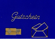 Sticker - Gutschein - gold - 417