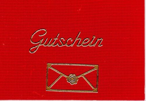 Sticker - Gutschein - gold - 417