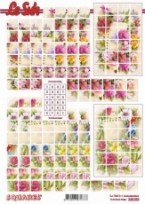 3D-Bogen Squares Blumen von LeSuh (630.222)