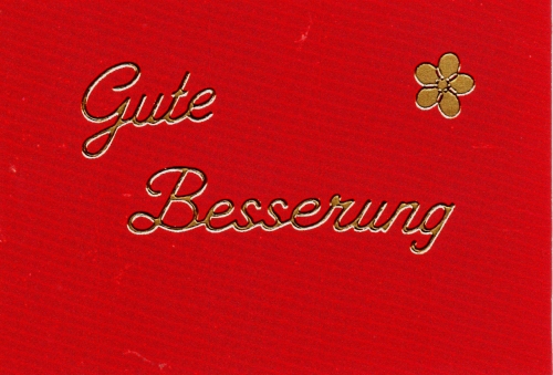 Sticker - Gute Besserung - gold - 409