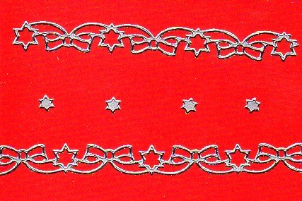 Sticker - Rnder Weihnachten 8 - silber - 986