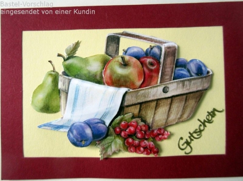 3D-Bogen Sonnenblumen & Obst von Nouvelle (821515)