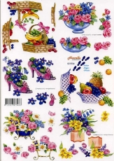 3D-Bogen Obst & Blumen klein von Nouvelle (821534)