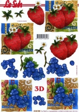 3D-Bogen Erdbeeren & Trauben von LeSuh (4169902)