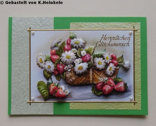 3D-Bogen Blumen & Apfel von Nouvelle (821592)