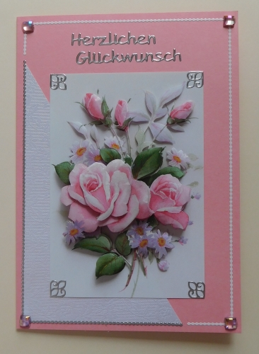 3D-Bogen Rosa Rosen von LeSuh (777.012)