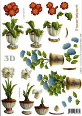 3D-Bogen Blumen im Topf von LeSuh (416919)