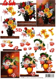 3D-Bogen Vase mit Blumen von LeSuh (777.042)