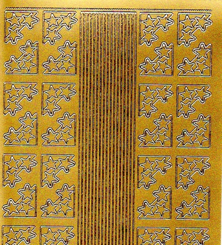 Sticker - Rand und Ecken Weihnachten 2 - gold - 982