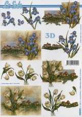 3D-Bogen Iris & Tulpen von LeSuh (4169872)