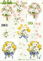 3D-Bogen Strau mit weien Lilien von LeSuh (777.031)