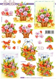 3D-Bogen Blumenkorb von LeSuh (777.001)