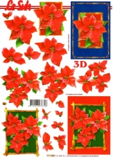 3D-Bogen Weihnachtssterne / Poinsettia von LeSuh (777.088)