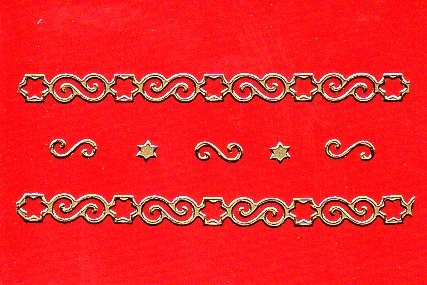 Sticker - Rnder Weihnachten 9 - gold - 985