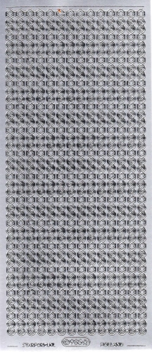 Sticker - Rnder Weihnachten 9 - silber - 985