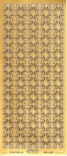 Sticker - Rnder Weihnachten 8 - gold - 986