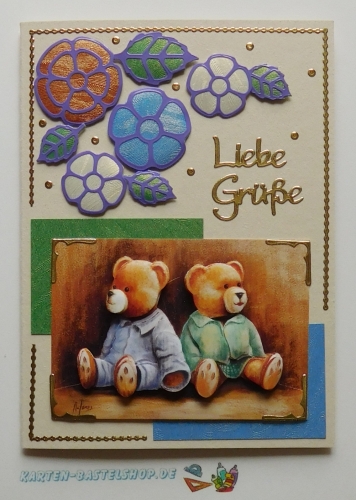 Sticker - Blumen - violett - 1114