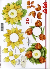 3D-Bogen Teelicht basteln Blumen von LeSuh (777.498)