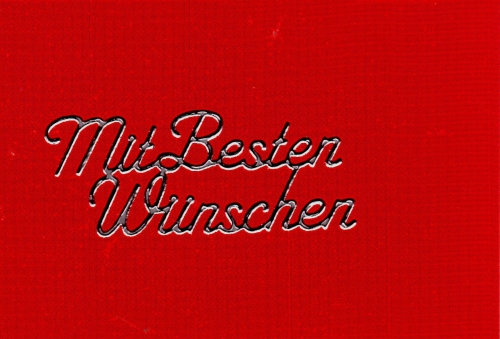 Sticker - Mit besten Wnschen - silber - 411