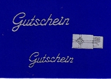 Sticker - Gutschein - silber  - 417