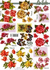 3D-Bogen Rosen klein von Nouvelle (8215188)
