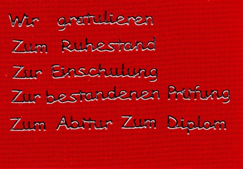 Sticker - Glckwnsche zu verschiedenen Anlssen - silber - 446