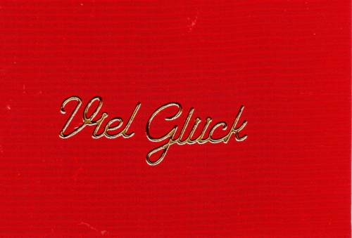 Sticker - Viel Glck - gold - 405