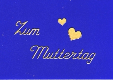 Sticker - Zum Muttertag - gold - 421