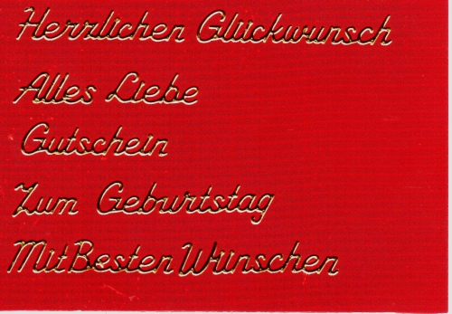 Sticker - Rundschriften klein - gold - 425