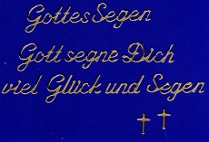 Sticker - Gottes Segen - gold - 482